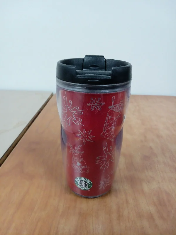 スタバ タンブラー 赤 の写真